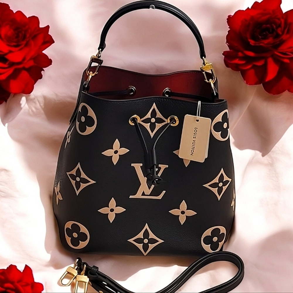 Louis Vuitton | NéoNoé | Bicolor Monogram Empreinte Leather Bucket Bag | NWT